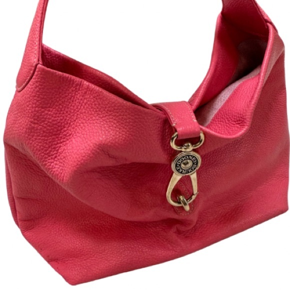 DOONEY & BOURKE Pebble Grain Logo Lock Shoulder Bag Pink - Picture 2 of 16